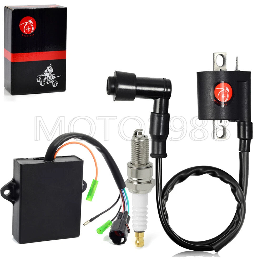 Ignition Coil CDI Spark Plug for Yamaha Badger Grizzly Raptor 80 (2000–2006)