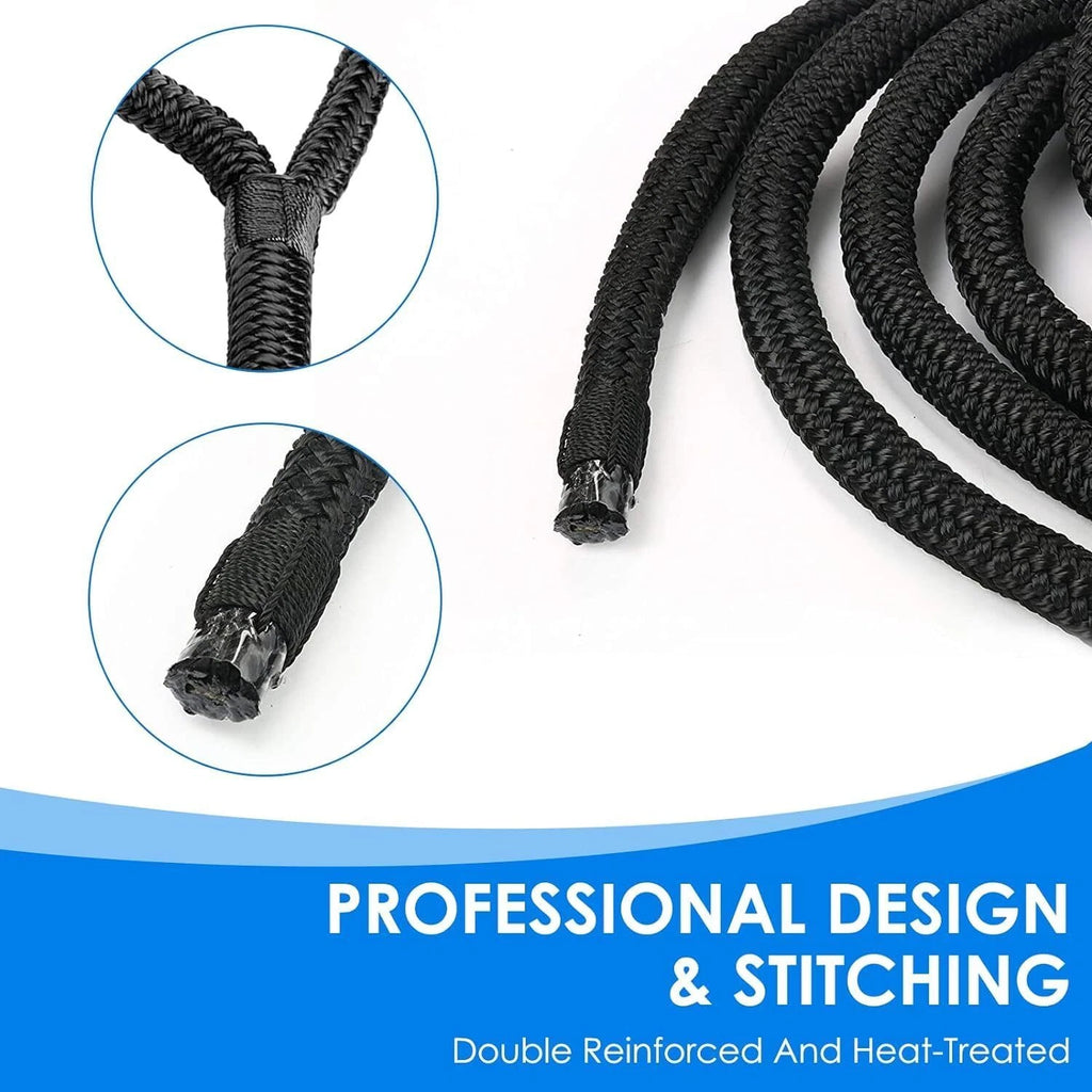 Set of 4 Double Braid Nylon Dock Lines for Boat (25FT, 1/2 inch)
