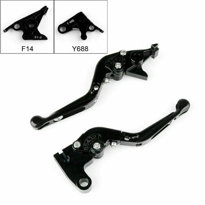 Adjustable Brake Clutch Lever for Yamaha R1 R6 R6S FZ1 (2000–2023) Black