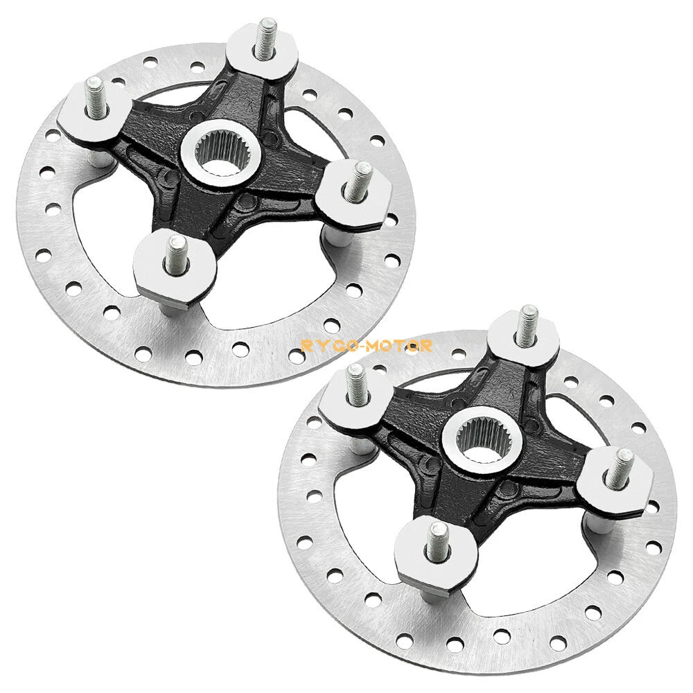 Set of 2 Front/Rear Wheel Hub & Brake Rotor for Can-Am (705501716, 705501900, 250300642)