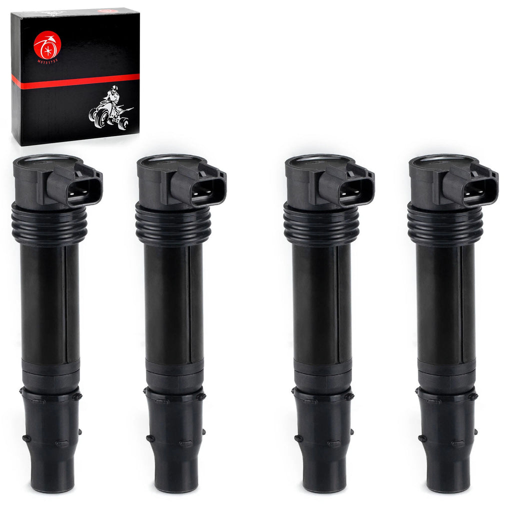 Set of 4 Ignition Coils for Kawasaki Ninja ZX600 ZX-6RR ZX-6R (2003–2018) 21171-1282
