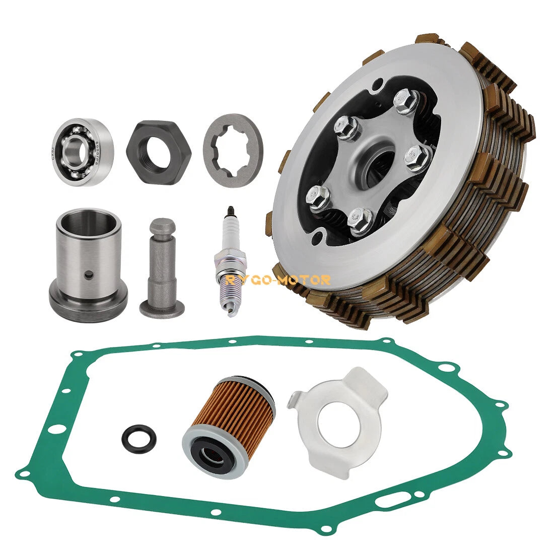 Complete Heavy Duty Clutch Assembly & Gasket for Yamaha Warrior 350 (1987–2004)
