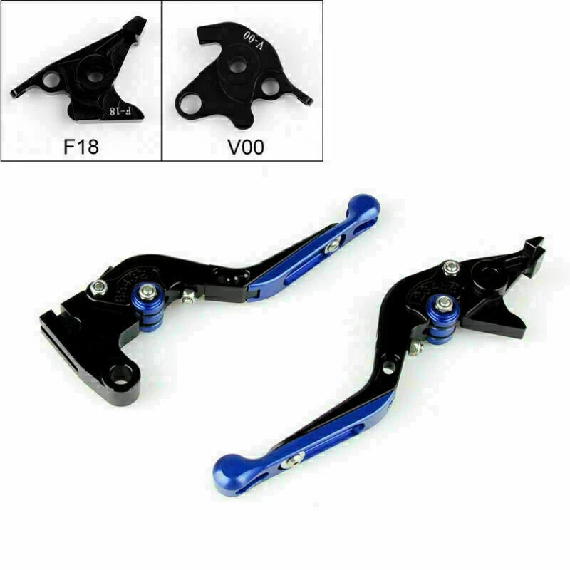 Adjustable Folding Brake Clutch Levers for Honda VFR800 (2002–2013) Blue T9
