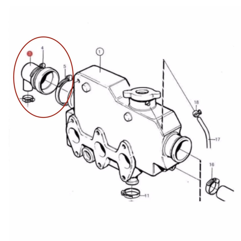 Heat Exchanger End Cap for Northern Lights 753 843N 844 (145536370)