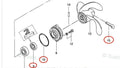 Lower Unit Oil Seal & O-ring for Tohatsu Outboard (309601110, 345650150)