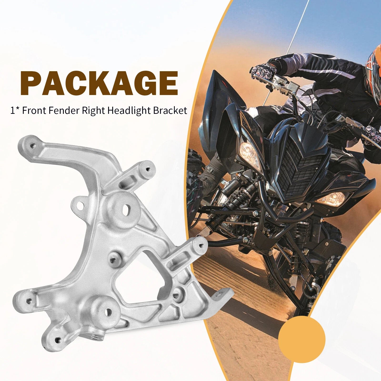 Headlight Bracket for Yamaha Raptor 700R YFM700R (2006–2012)