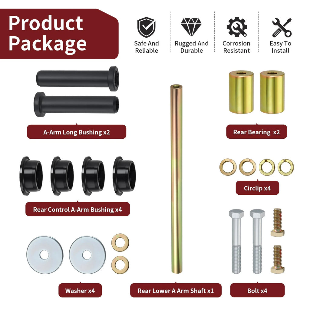 Rear Lower A-Arm Bushing Kit for Polaris Sportsman 600 (2003–2005)