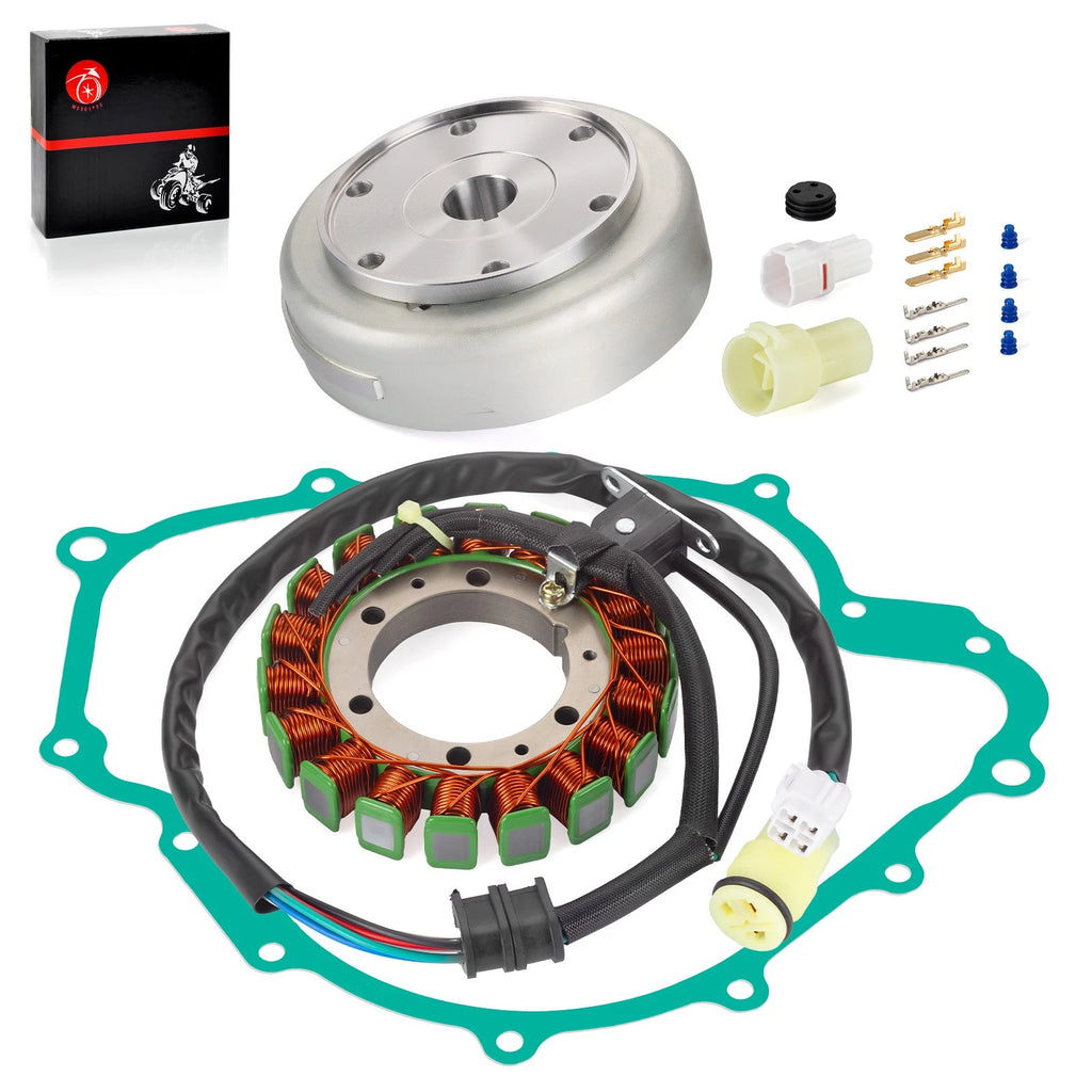 5KM-81450-11-00 Flywheel and Stator for Yamaha Grizzly 660 (2003–2008) Rhino 660 (2004–2007)