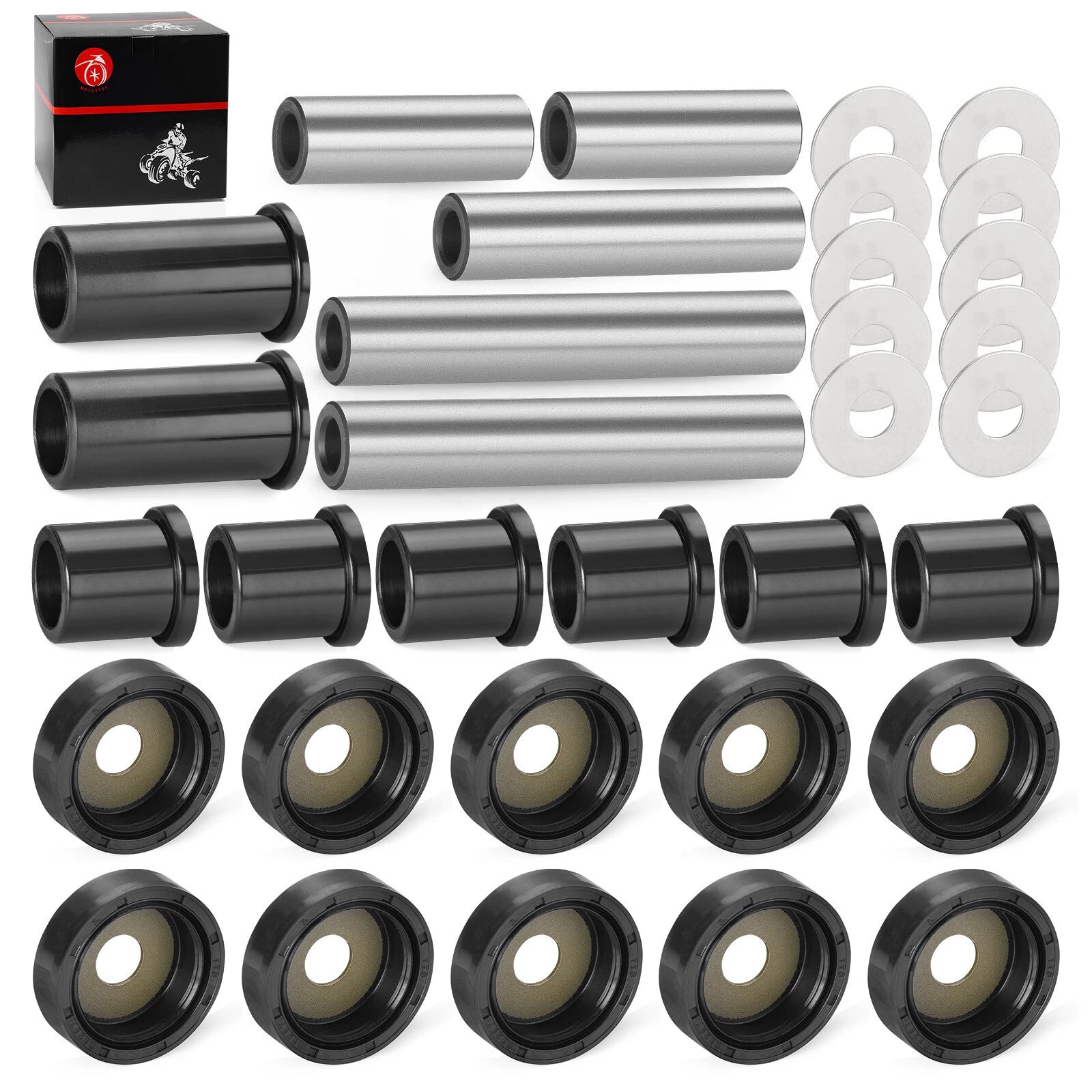 Rear A-Arm Bearing Bushing Rebuild Kit for Suzuki King Quad 450 700 (2007–2021)