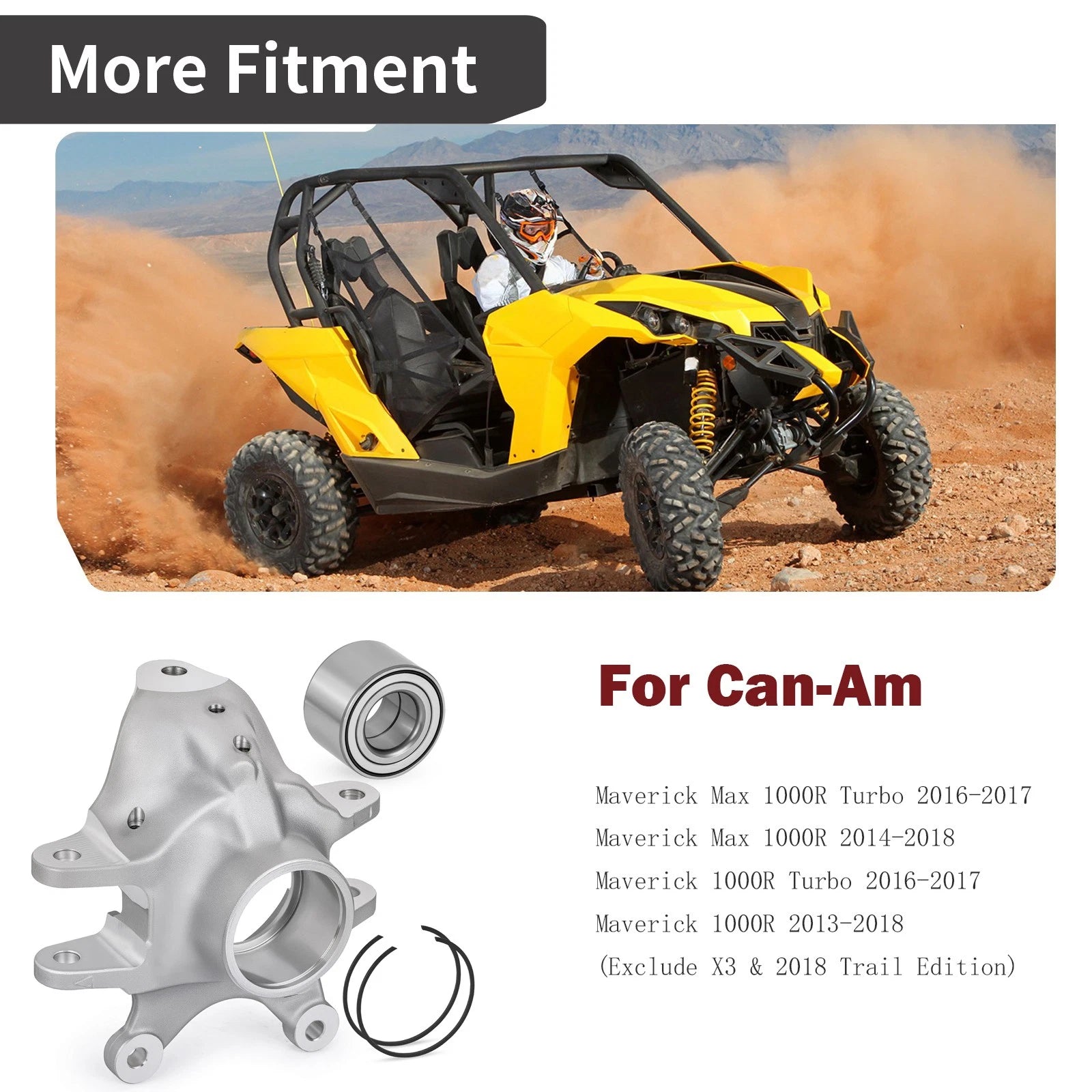 Rear Left Wheel Axle Knuckle for Can-Am Maverick 1000R Max Turbo (2016-2017)