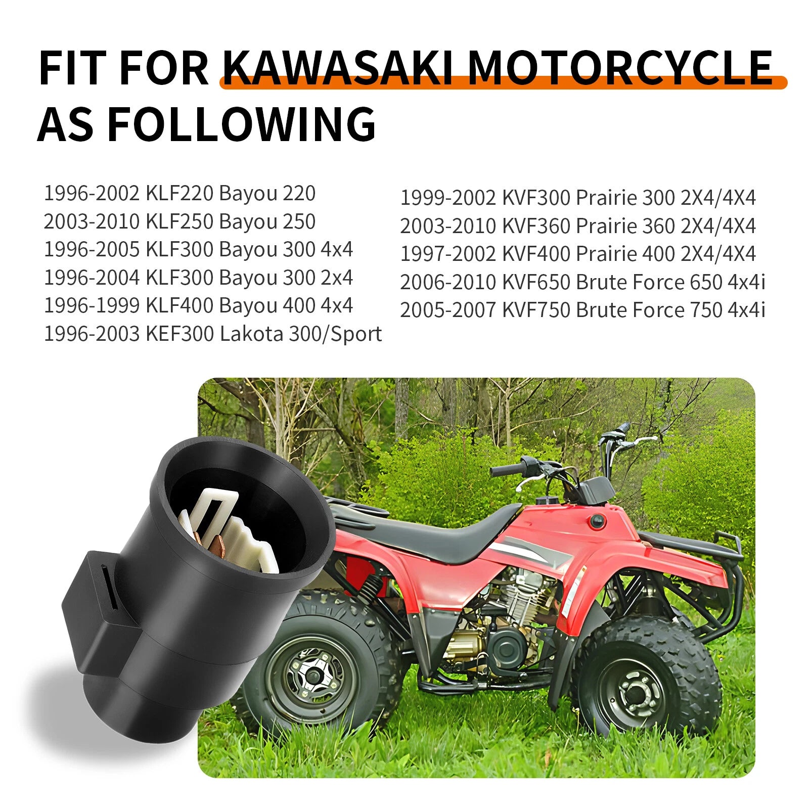 Relay Assembly 27002-1095 for Kawasaki Bayou Lakota Prairie Brute Force (1996–2010)