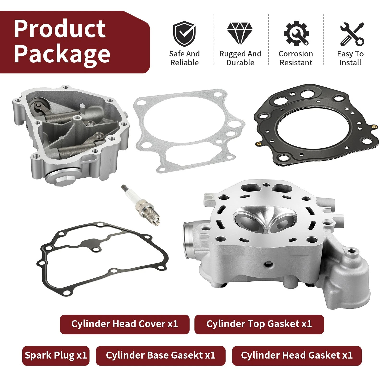 Cylinder Head Cover Gaskets Kit for Honda Rancher 420 TRX420FPA (2009–2014)
