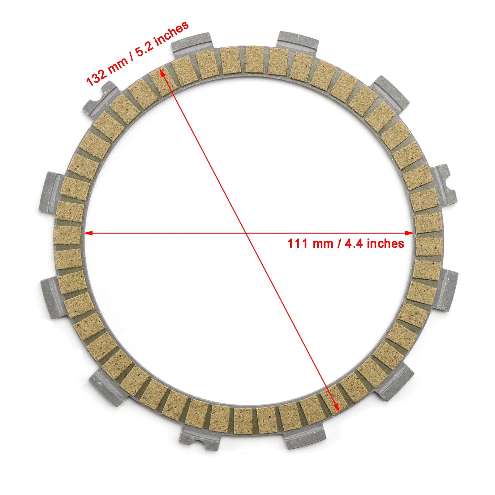 Clutch Friction Plate Kit for Yamaha WR250F YZ250FX YZ250F (2020–2025)