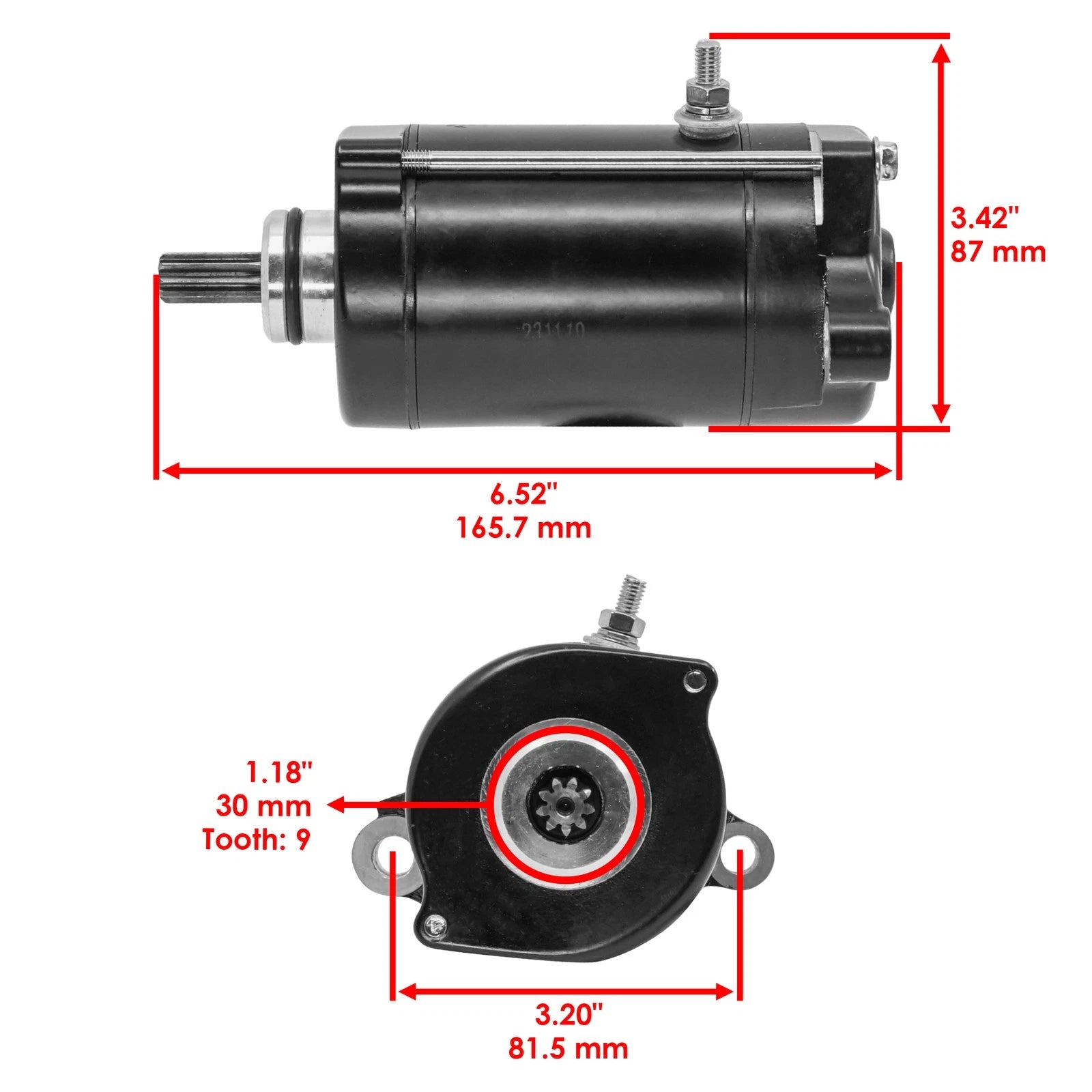 Starter for Yamaha Waverunner 760 GP760 XL760 (1997–2000)