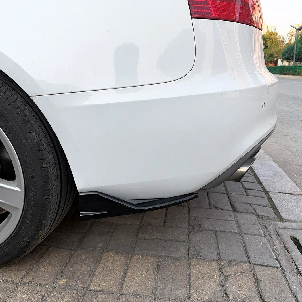 Pair Gloss Black Side Corner Splitter for Audi S5 8T (2013–2016)