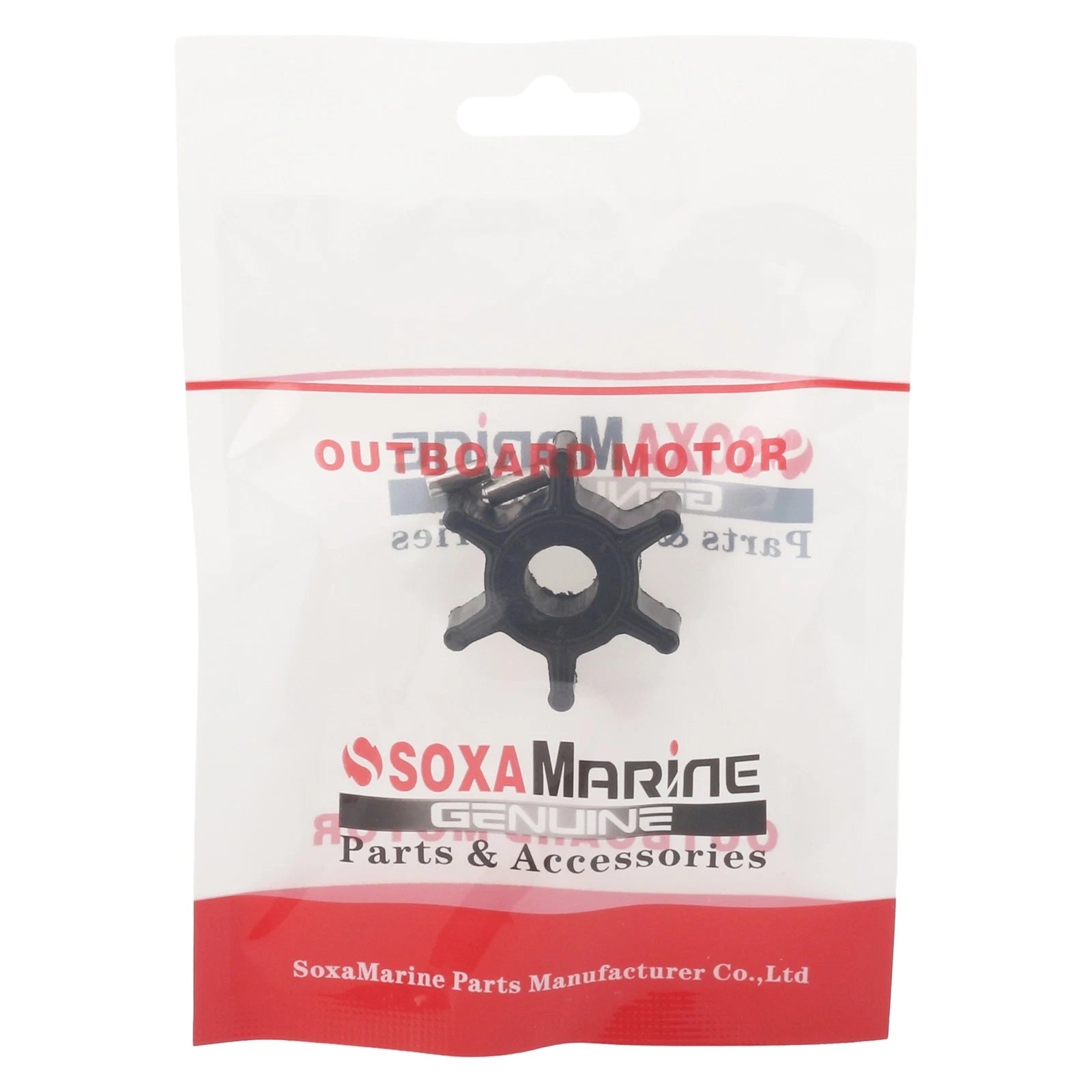 Water Pump Impeller & Key for Yamaha F2.5 Outboard (4-Stroke, 2.5HP)