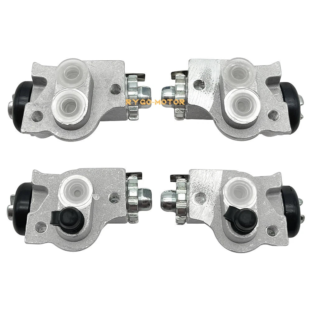 Set of 4 Front Brake Wheel Cylinders w/Shoes for Yamaha Kodiak 400 (1993–1998)
