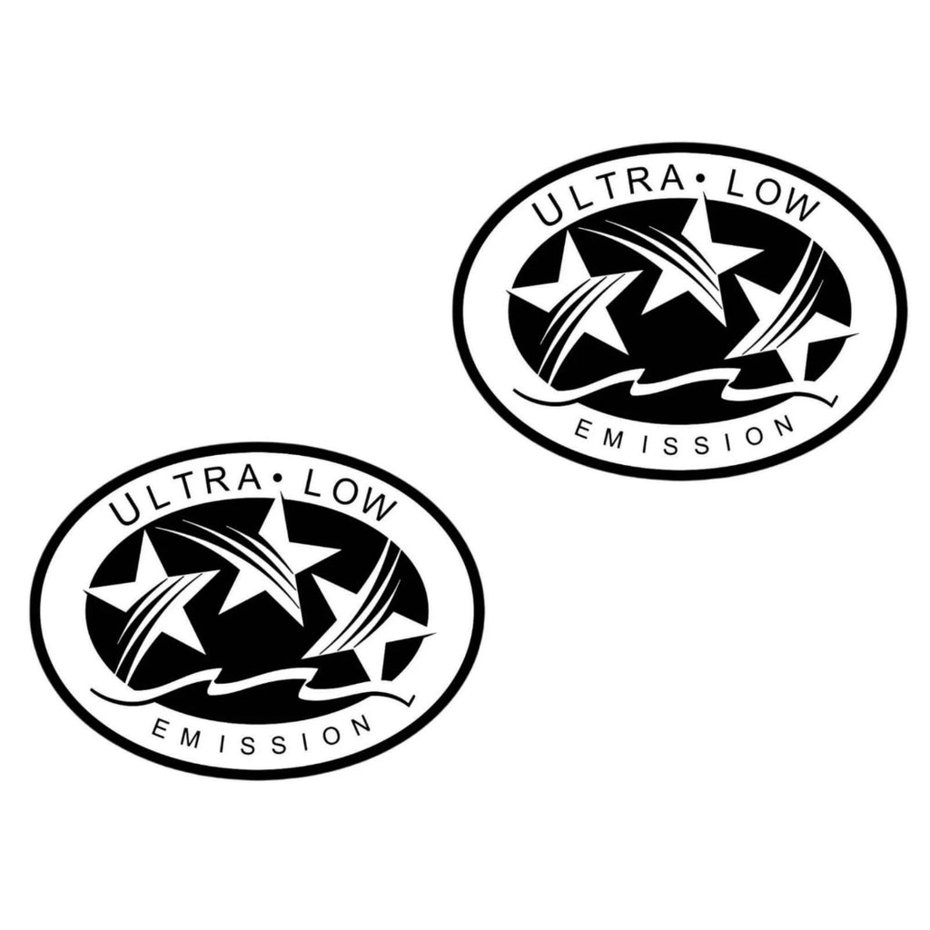 2X Ultra Low Emission Sticker Decal for Marine Outboard Engine