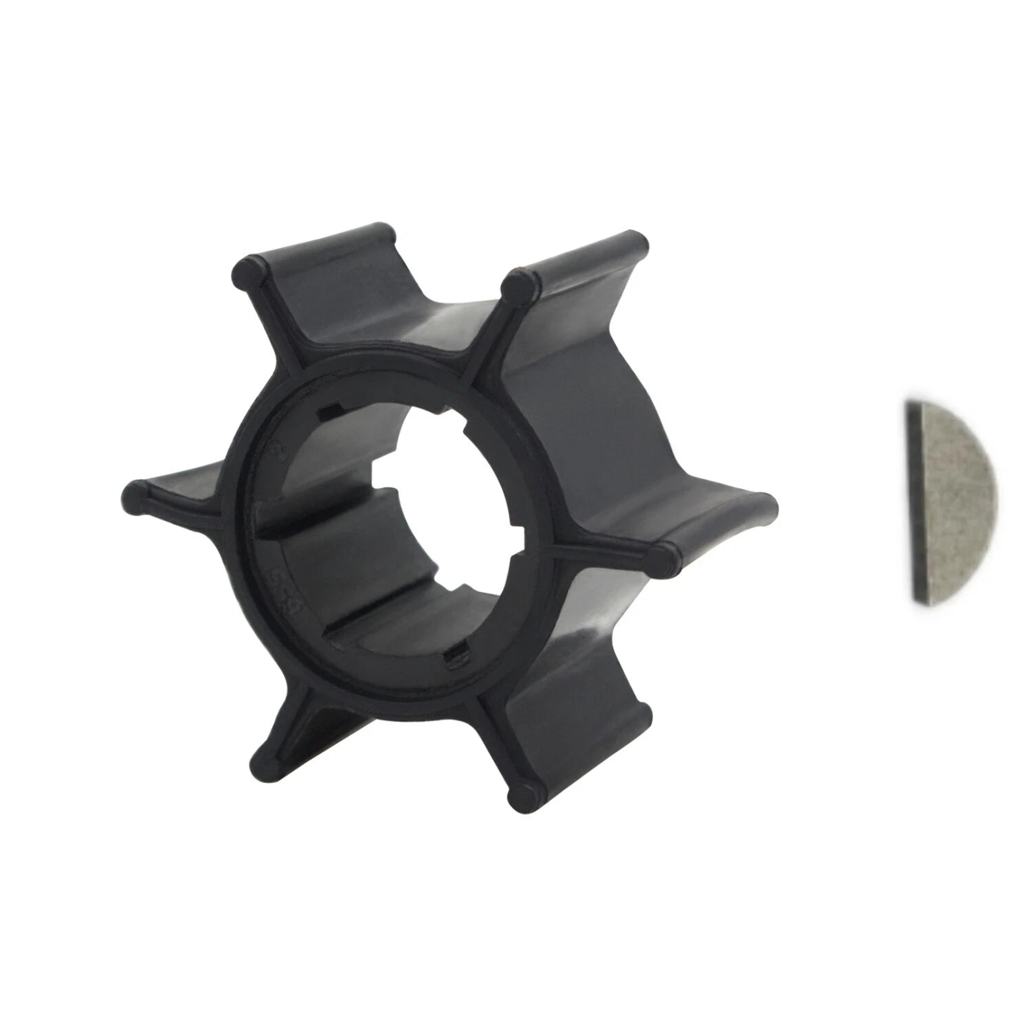 Water Pump Impeller with Key for Yamaha 2 Stroke 6hp 8hp (655-44352-09)