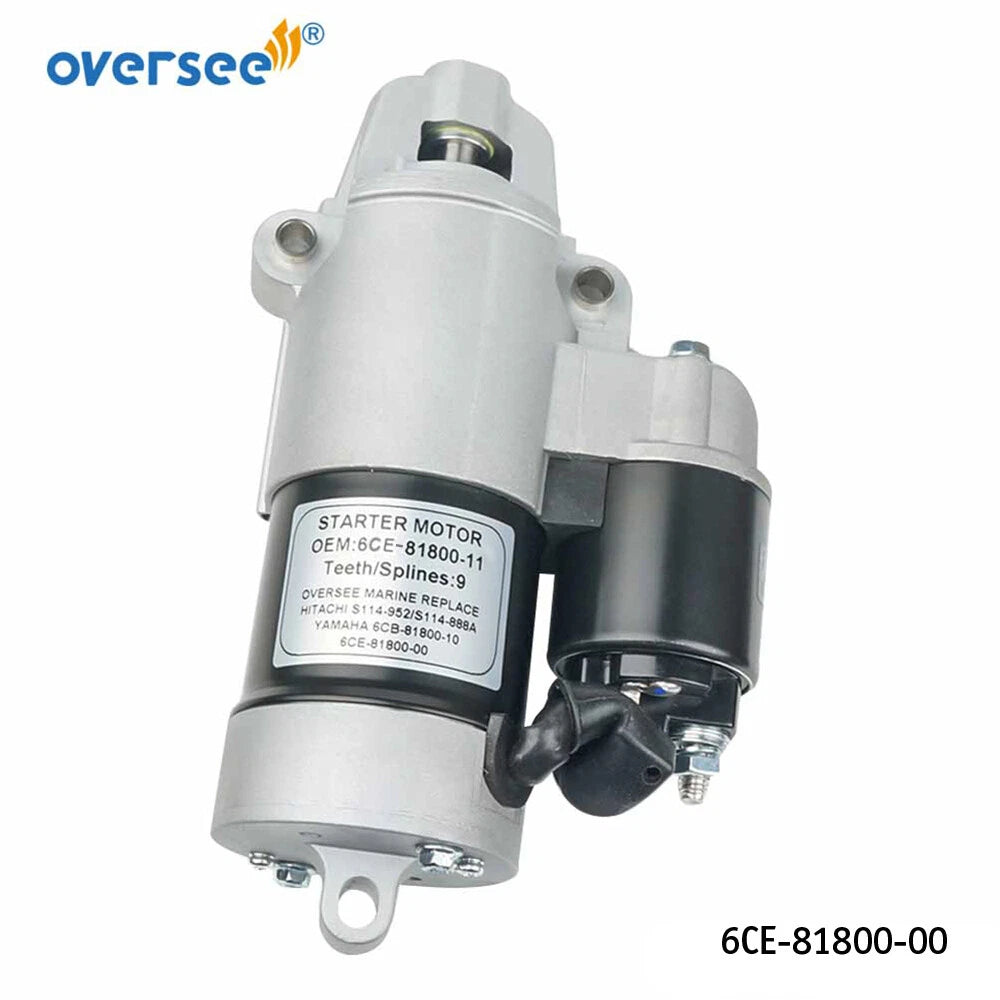 Starter Motor for Yamaha Outboard 225HP 300HP (6CE-81800-00, 6CB-81800-00)
