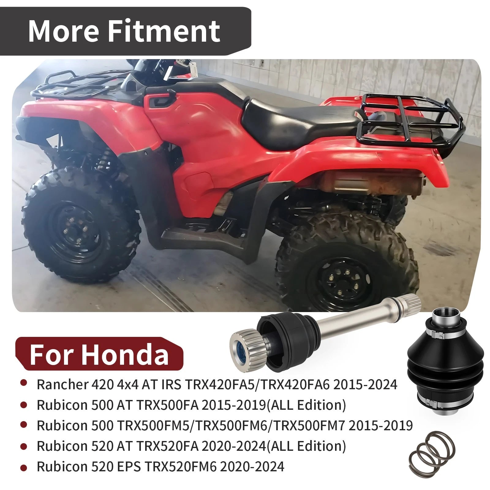 Rear Propeller Drive Shaft Yoke for Honda Foreman Rubicon 500 TRX520 (2020–2024)