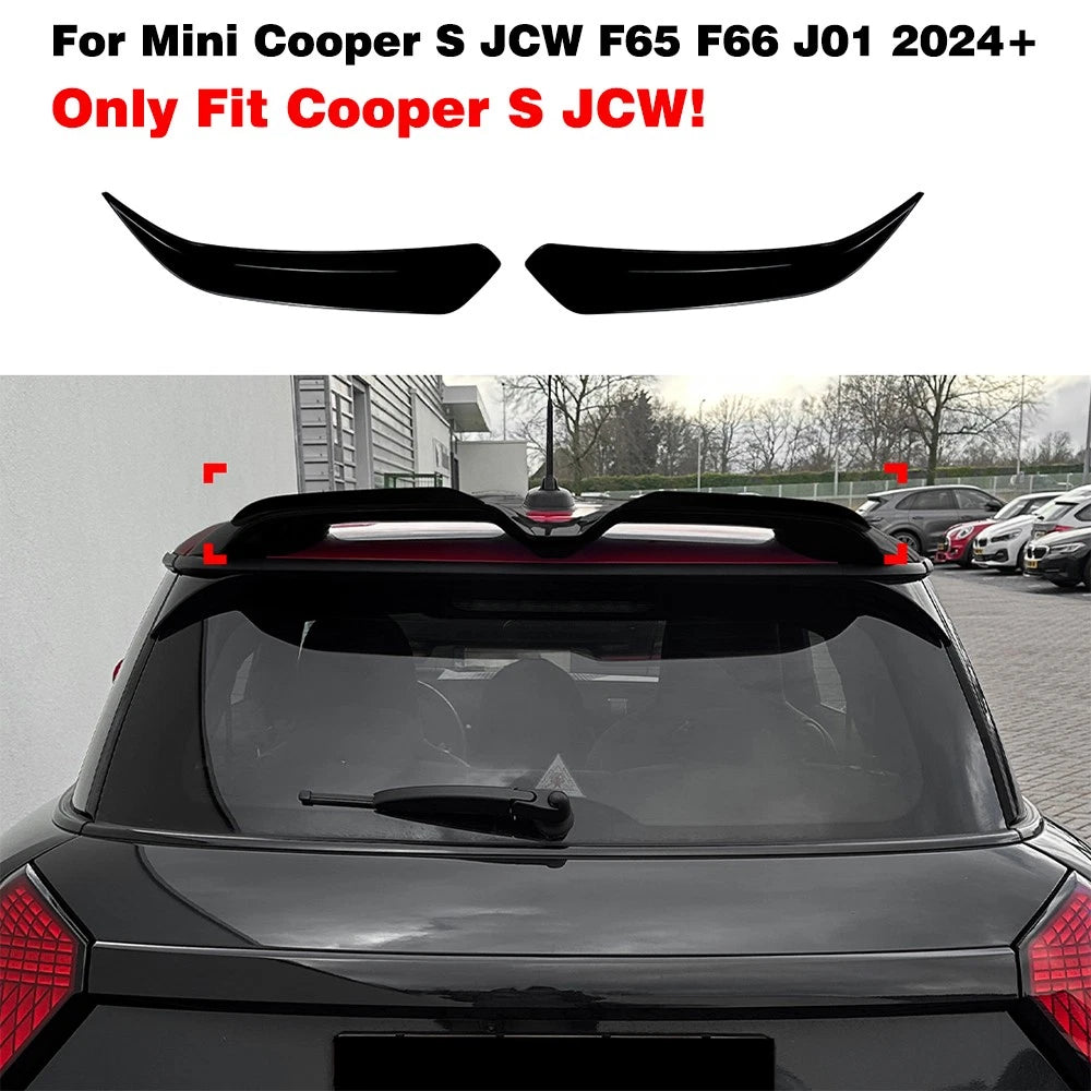 Gloss Black Rear Roof Spoiler Wing Trim for Mini Cooper S JCW (2024+)