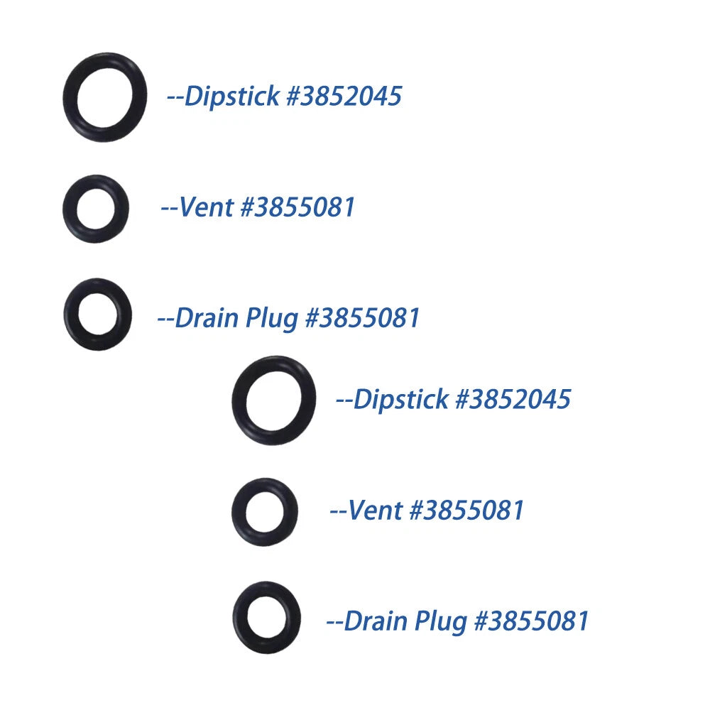 2X Gearlube O-Rings for Volvo Penta Duoprop DPS-M Drive (Replaces 3852045, 3855081)