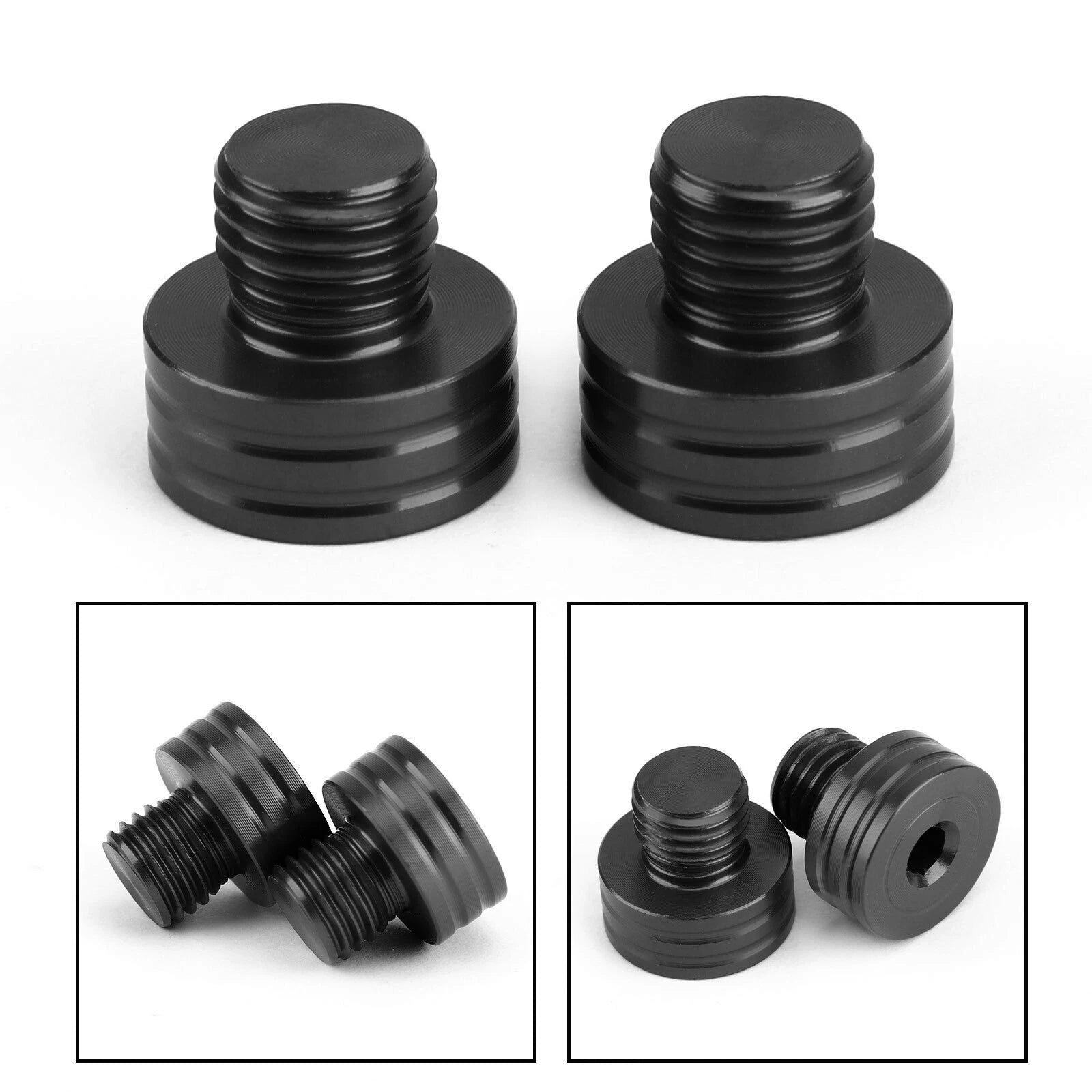 Mirror Blanking Plugs for Yamaha MT125 MT03 MT09 MT10 XSR900 XSR700 FZ1 FZ8 (UK)