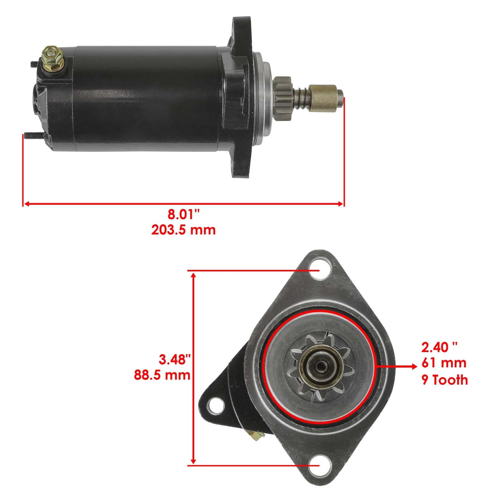 Caltric Starter for Sea-Doo Jetski GS GSI GTI GTS GTX HX SP SPX (1996–2003)