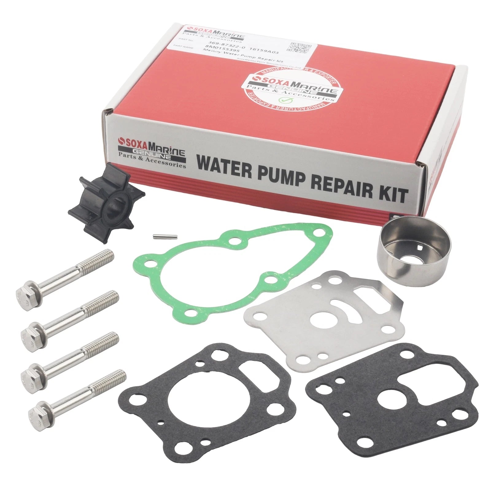 Outboard Water Pump Repair Kit for Nissan Tohatsu 4 5 6 HP