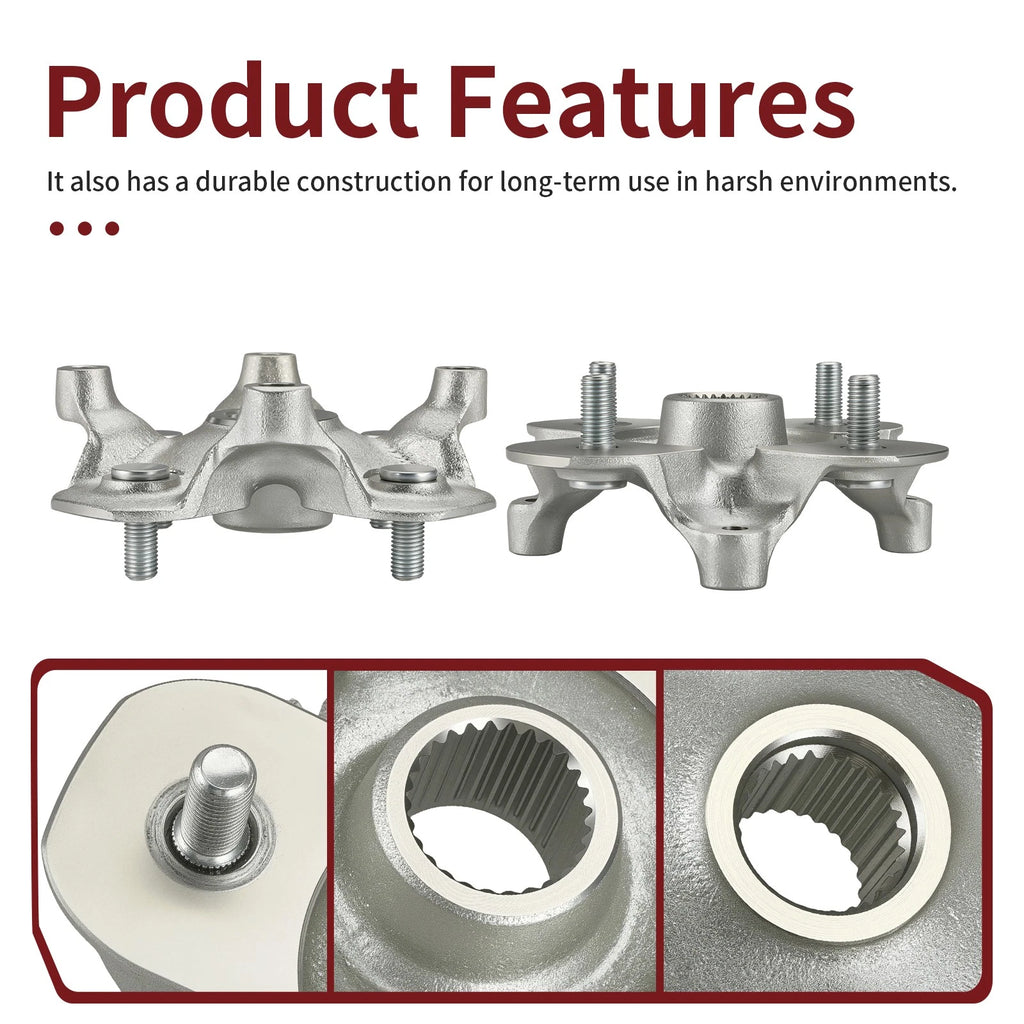 Set of 4 Wheel Hubs for Yamaha Grizzly 700 YFM700 4x4 FI EPS (2007–2024) 3B4-25111-11-00