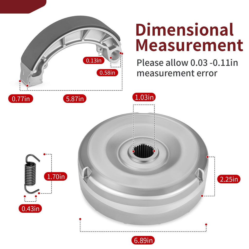 Rear Brake Drum Hub 43620-HN5-M00 for Honda Rancher 350 400 450 (2000–2006)