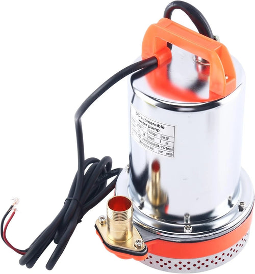12V DC Submersible Water Pump for Farm & Ranch (125W, 8m Lift)