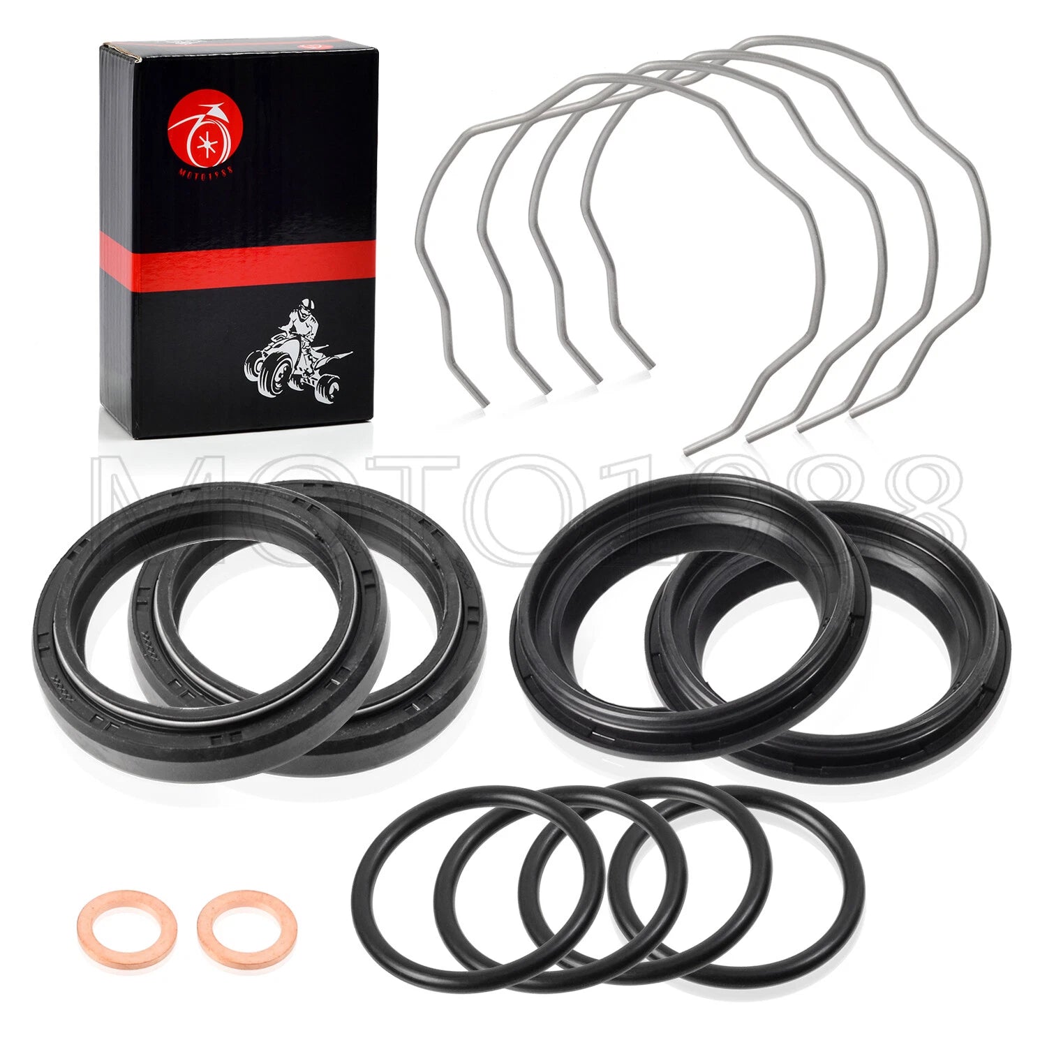 Fork Dust Seals Oil Seals Kit for Yamaha MT07 FZ07 XSR 700 (41x53x8/10.5mm)