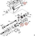 Lower Unit Gearcase Seal Kit for Mercruiser Stern Drive (8M0204670, 8M0214920)
