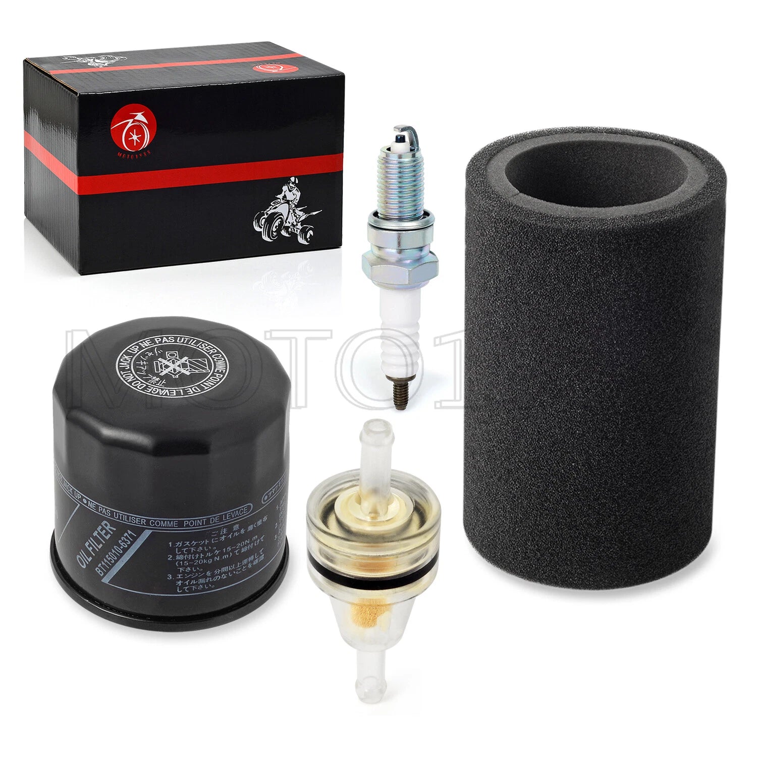 Tune Up Kit for Yamaha Kodiak 400 YFM400F (2004–2006) - Spark Plug, Oil, Air Filter