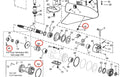 OMC Cobra Lower Gearcase Propeller Shaft Oil Seal 320862, 305123 (18-2002)