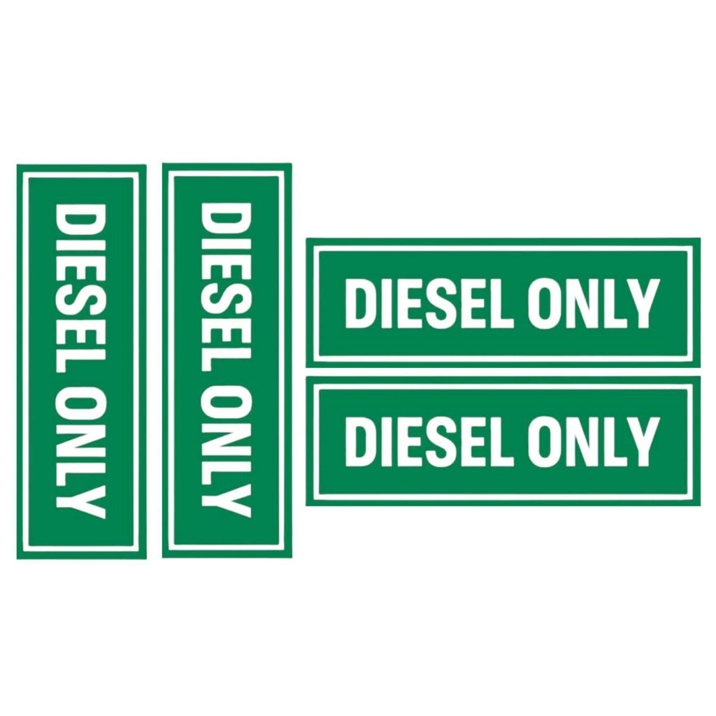 Diesel Only Vinyl Decal Sticker for Truck (Weatherproof)