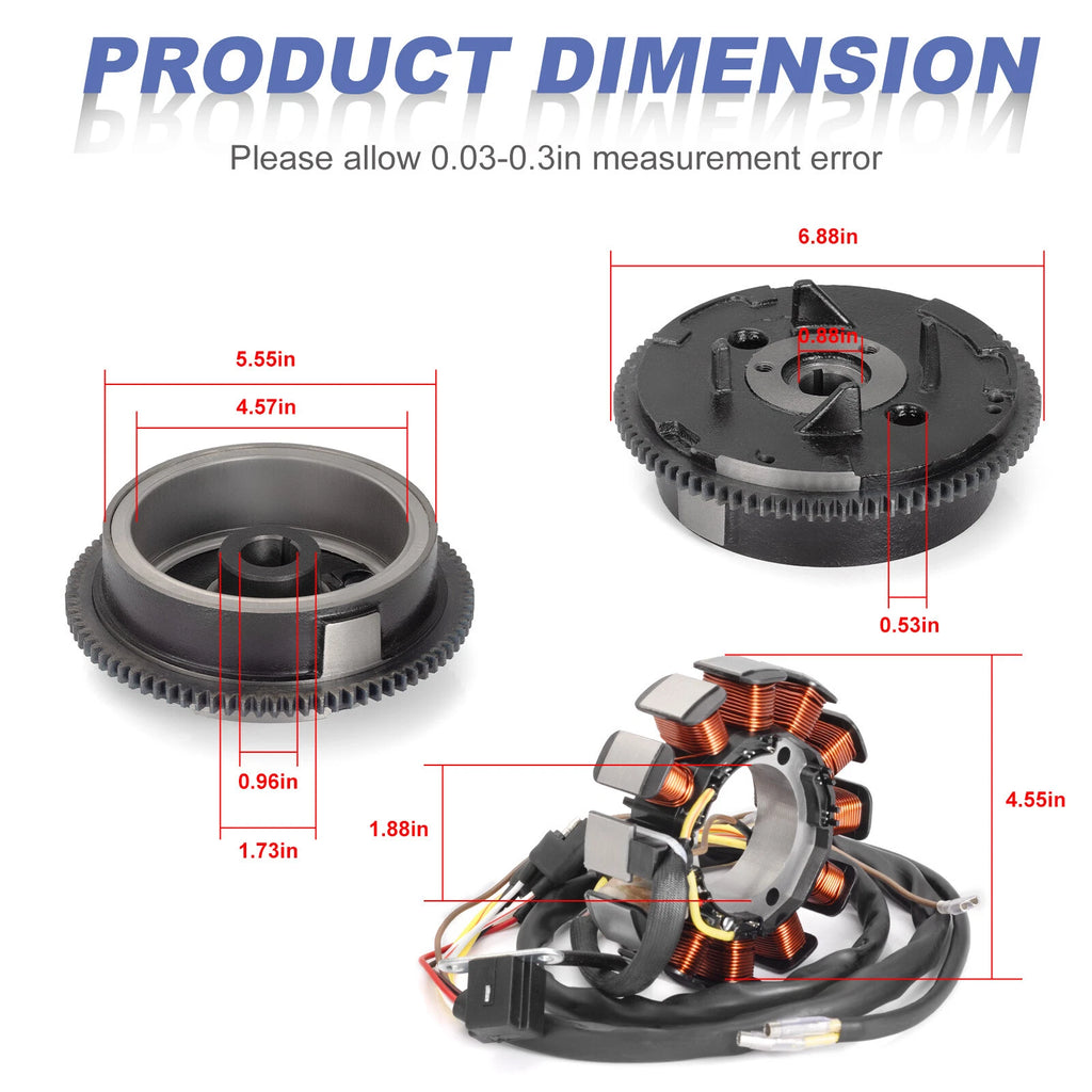 Stator & Flywheel Rotor for Polaris Sportsman 500 RSE (2000) S# 00-29083 & after