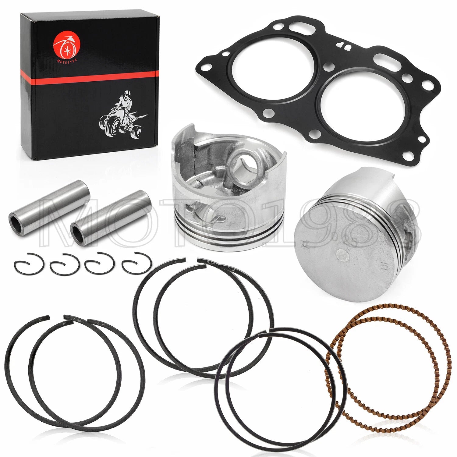 Piston Ring Set for Ezgo Gas TXT 295cc (1991–Present) 26607-G01 0.25mm Oversize