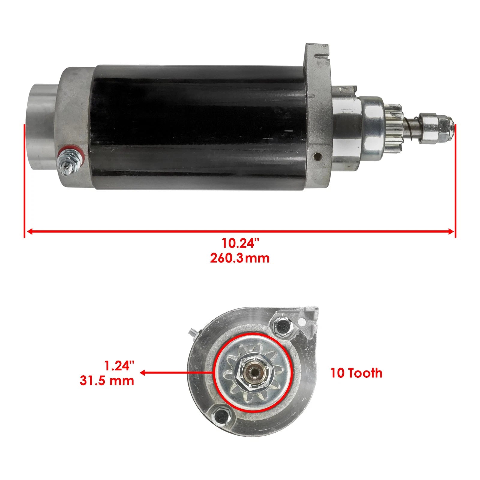 Starter for Mercury 50Hp 60Hp 70Hp 75Hp 80Hp 90Hp (1980–1999)