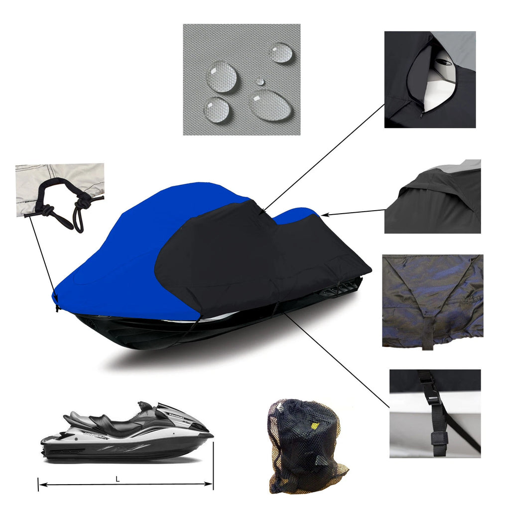 Trailerable Jet Ski Cover for Kawasaki Ultra 130 (2001–2004)