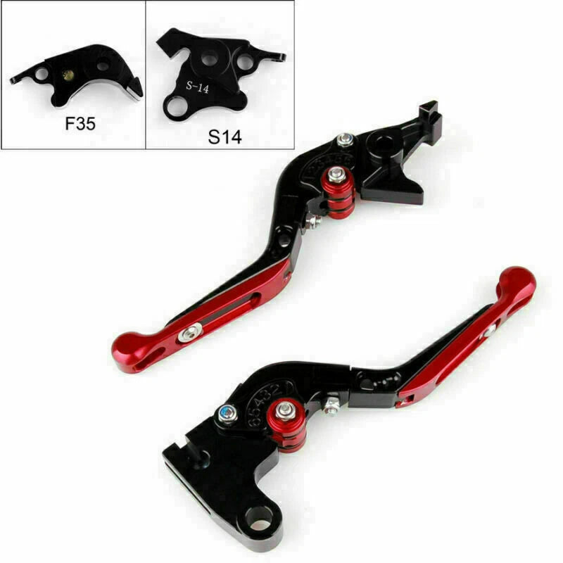 Adjustable Brake Clutch Levers for Suzuki GSXR1000 (2007–2008) Red T9