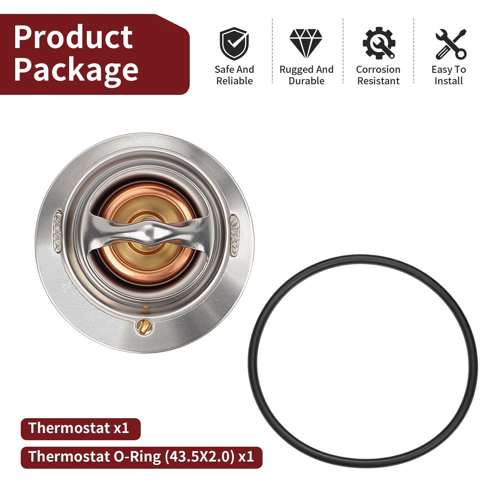 Thermostat + O-Ring 19300-MBT-003 for Honda ST1300PA (2006–2018)