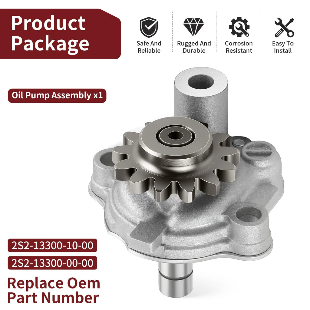 Oil Pump Assembly for Yamaha YZ450F (2006–2013) 2S2-13300-10-00, 2S2-13300-00-00