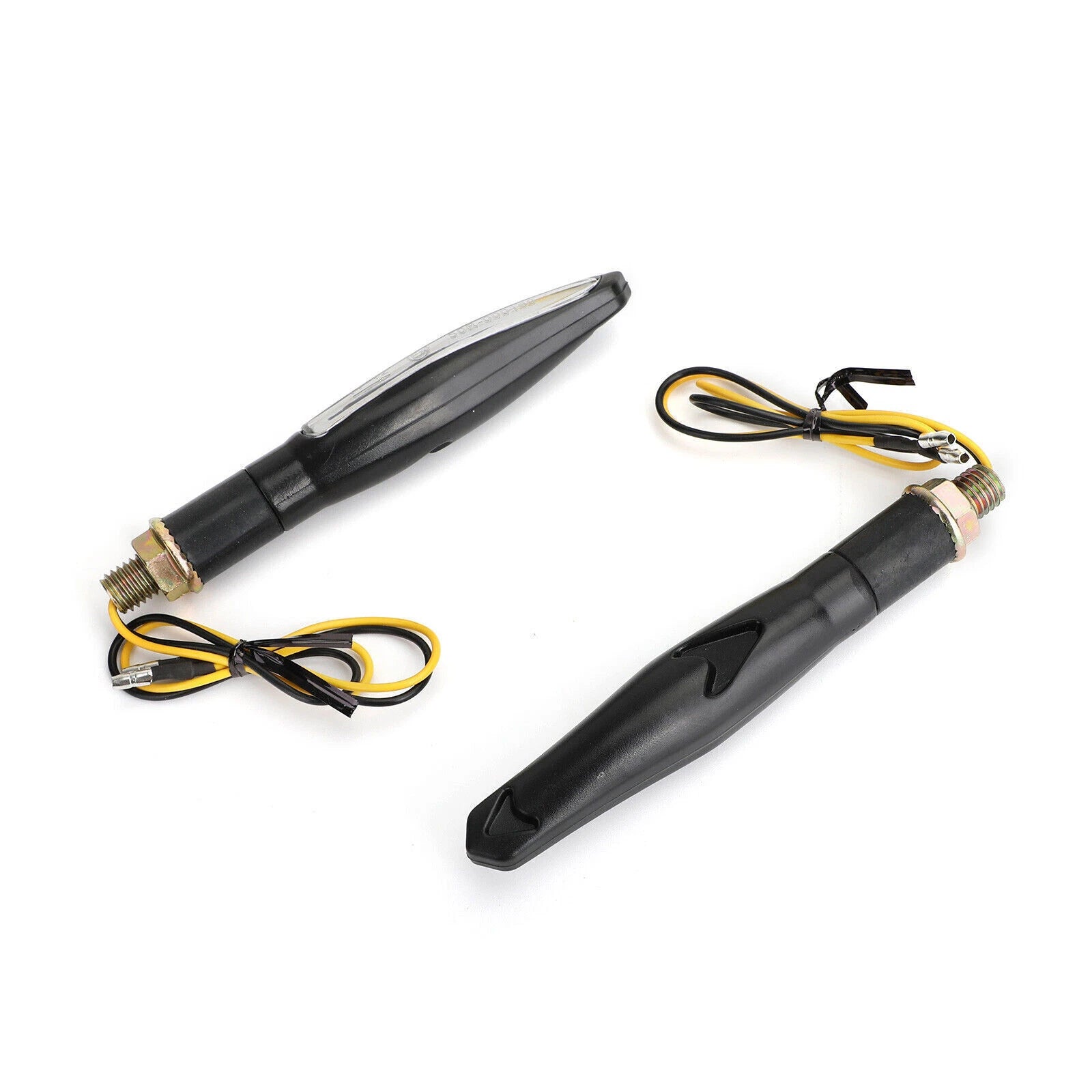 2X M10 Sequential Flowing LED Turn Signal Lights for Motorcycle
