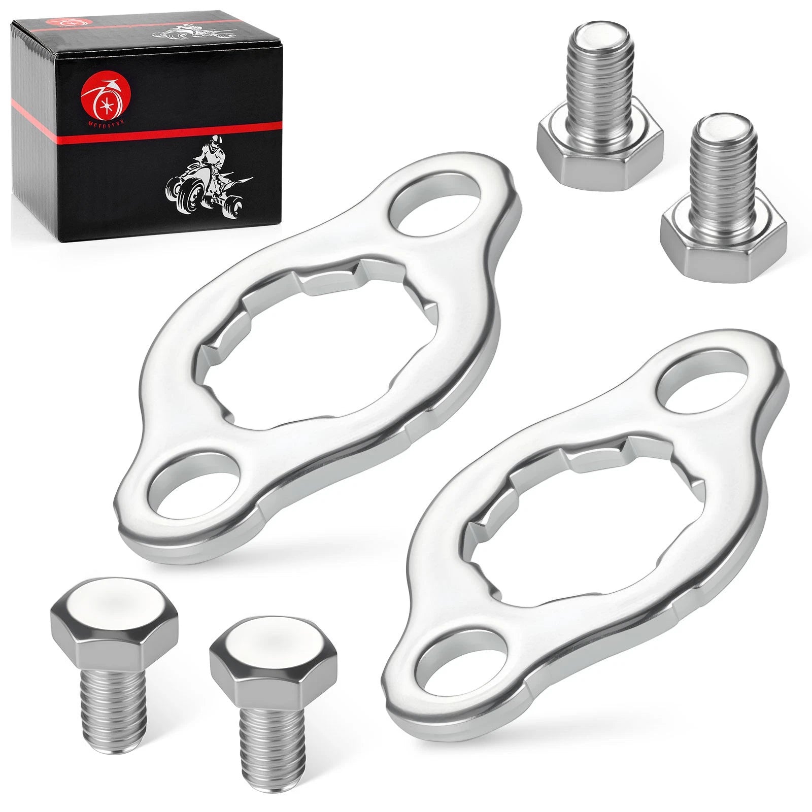 Set of 2 Engine Front Sprocket Retainer Plates for Honda CRF100F (2004–2013)