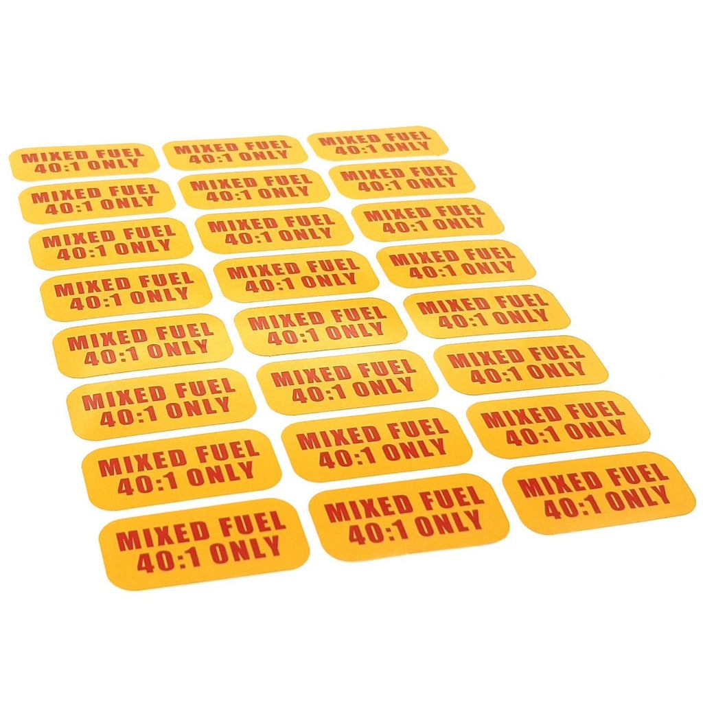 Mixed Fuel 40:1 Sticker for