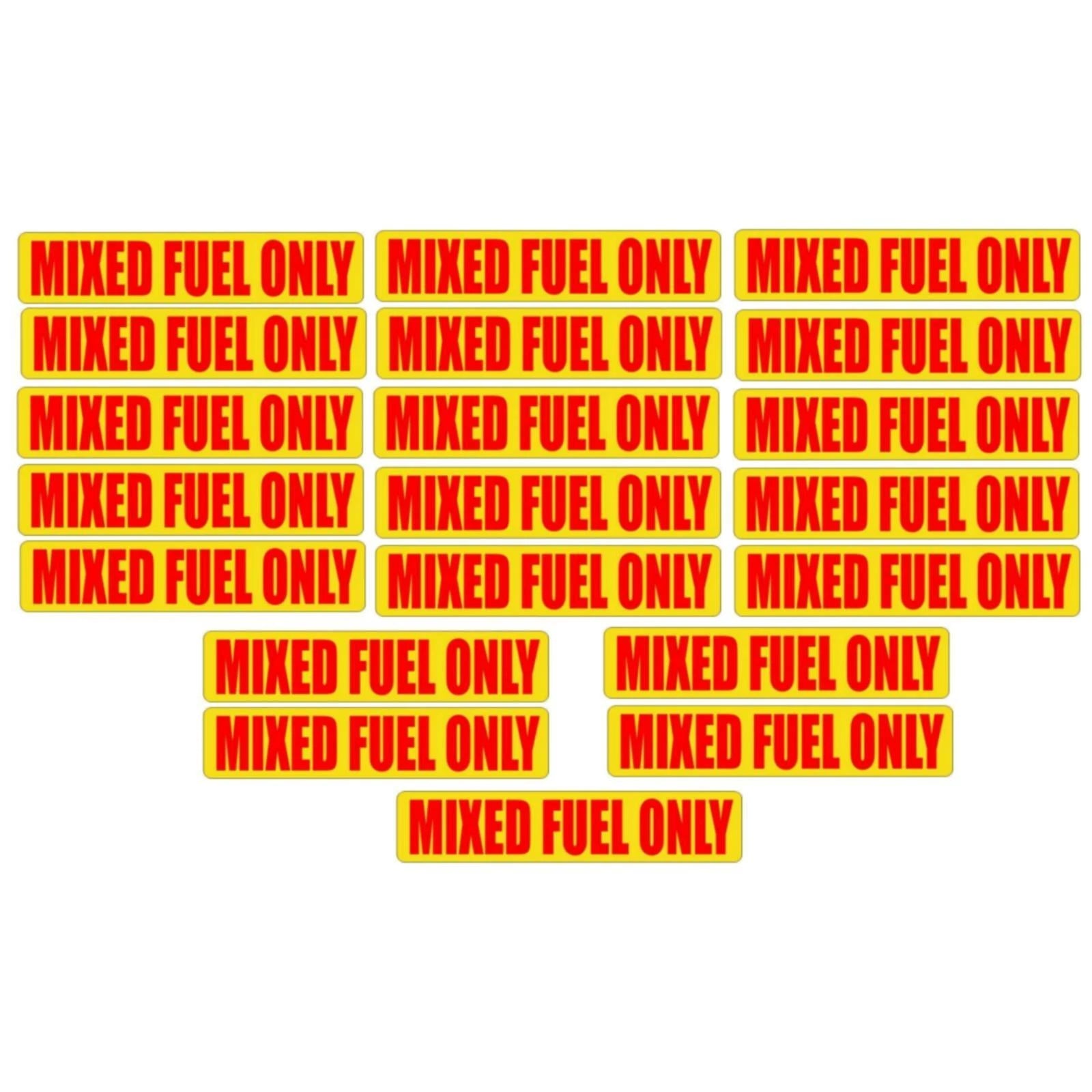 Mixed Fuel Only Stickers for Automotive Use