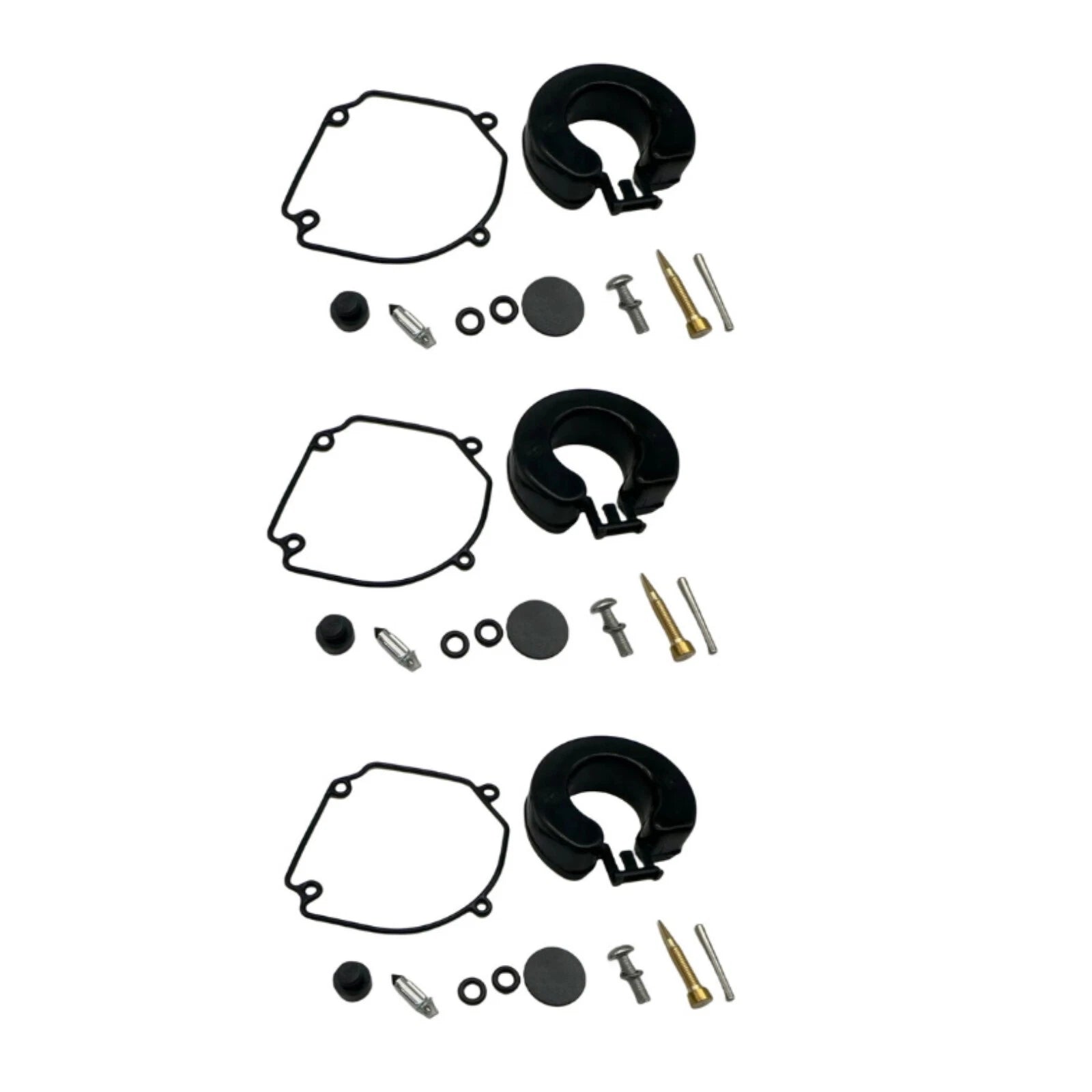Set of 3 Carburetor Kits for Tohatsu 25-30 Hp (Replaces 346-87122-0)